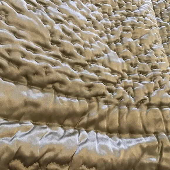 Elegant Tan/Champaign Quilted Bedspread - Picture 11 of 11